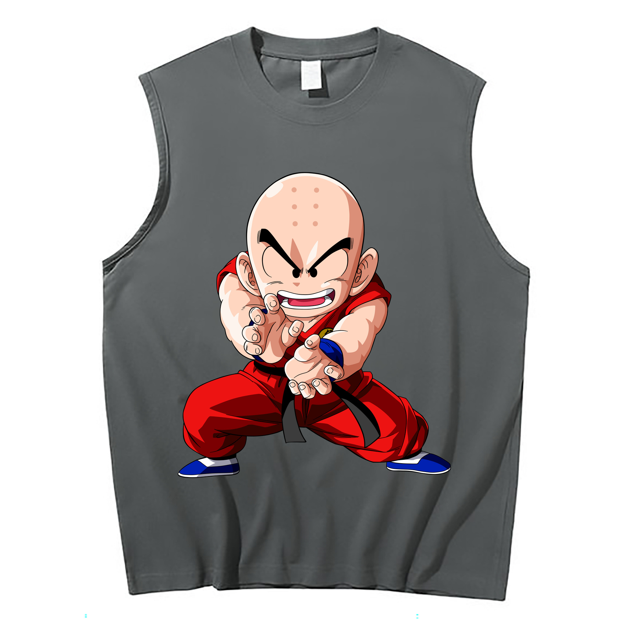 （画像用） ドラゴンボール クリリン DRAGON BALL krillin コットン100％タンクトップ（フロントプリント）